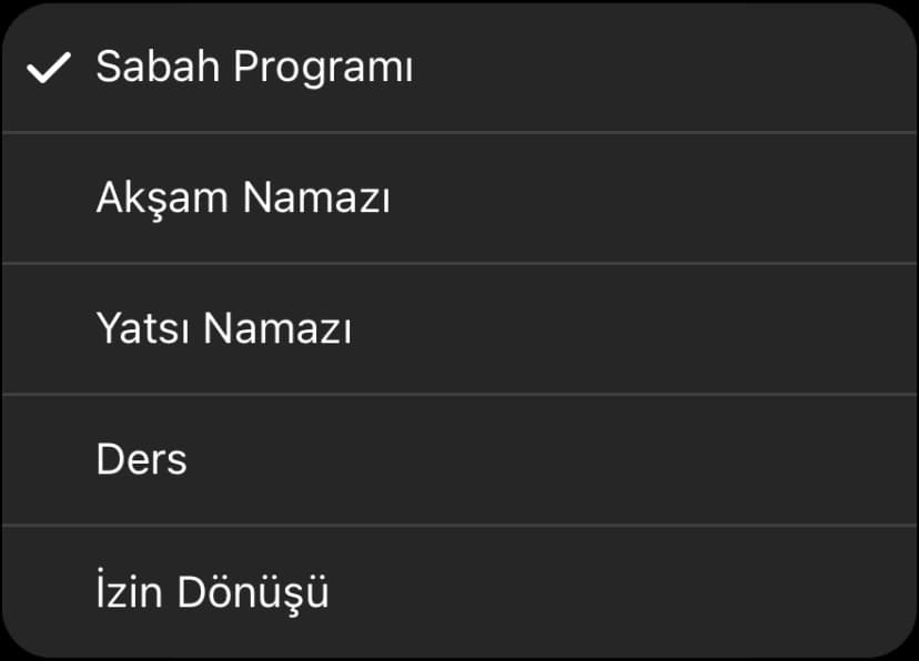 Program Liste